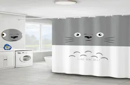 Shower Curtains Totoro My Neighbor Cat Anime Waterproof Curtain Bathroom Polyester 3D Girls Kids Boys Cartoon 180x1805128066