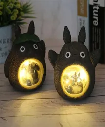 Hayao Miyazaki Animation Totoroフィギュアモデル玩具LEDナイトライトアニメスター樹脂ホームデコレーションKIST 2111051089024