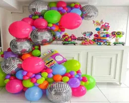 119pcs Back to 80s 90s Theme Balloon Garland Arch Disco 4D Radio Balloons Retro Party Decorations Hip Hop Rock Po Props H2204188513988171