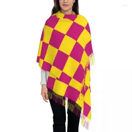 Roupas étnicas Impressão personalizada Royal Chessboard Scarf Homens Mulheres Inverno Lenços Quentes Jogo de Tabuleiro Xales Wraps