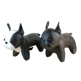 Tillbehör PU Dog Mannequin Pet Shop Bulldog hundmodell hundkläder krageuller slipsverktyg Rekvisita droppshippande husdjursprodukter