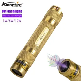 Alonefire SV007 365nm UV Ultra Violet Light Black Ultraviolet Invisible Pet Urine Stains Detector Scorpion Flashlights Torches6255807