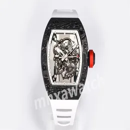 BBR Factory Manufactures Men 's Watch RM055 손목 시계 49.90x42.70x13.5mmrmul2 통합 이동 NTPT 전체 탄소 섬유 케이스 고무 스트랩 접이식 버클