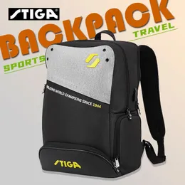 卓球セットStiga Table Teable Tennis Bag Sport Accessories Ping Pong多機能トレーナーバッグスポーツチェストバックパックCP-94531 231127