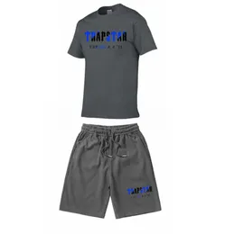 2023 Neue TRAPSTAR Trainingsanzug Set Herren Ts Shirt Shorts Sets Sommer Sportbekleidung Jogginghose Streetwear Tops T-Shirt Anzug