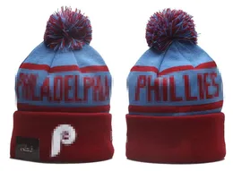 Phillies Beanie Philadelphia Beanies SOX LA NY Equipe de beisebol norte-americana remendo lateral inverno lã esporte malha chapéu crânio bonés b0