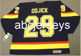 Uomo Gioventù donna Hockey vintage # 29 GINO ODJICK 1994 CCM Maglia da hockey personalizzata con qualsiasi numero di nome