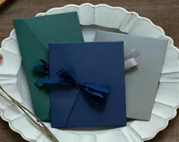 50pcsset Vintage Ribbon Kraft Blank Paper Envelopes Wedding Invitation Envelope Gift Envelope12 Colors Drop Gift Wrap299C331u2171421