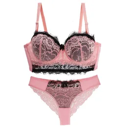 Bras Sets DaiNaFang Sexy Women Bras Set Push Up Underwear 34/75 36/80 38/85 40/90 42/95 ABCDE Cup Plus Size Lace Lady Lingerie 230427