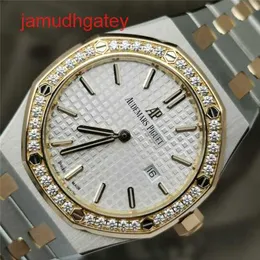 Ap Swiss Relógio de luxo Royal Oak Grove com incrustações de ouro 33 mm Relógio feminino 67651sr Zz.1261sr.01