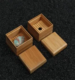 Drewniane pudełko z mydłem bambus mydła naczyń taca uchwyt do przechowywania kontener ręczny rzemiosło prysznic do łazienki xb8613753