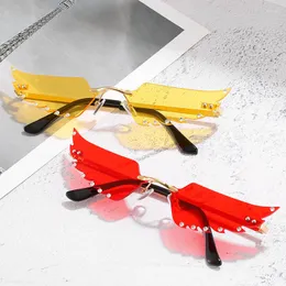 Óculos de sol Fashion retro spot drill drill glasses