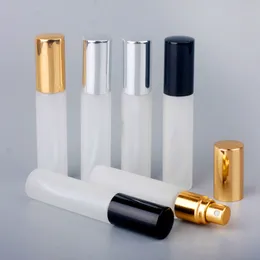 10ml Glass Frosted Perfume Bottle Empty Refillable Fine Mist Spray Bottles Round Small Perfumes Atomizer Fragrance Sample Vials BH8031