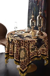 Table Cloth Oil-Proof European-Style Square Round Cloth High-Grade Light Luxury Home Coffee Table Cloth