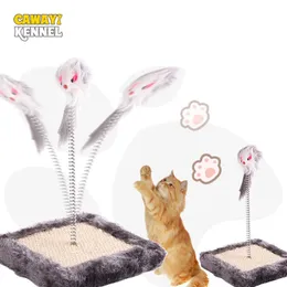 Scratchers Cawayi Pet Cat Cat Comping Tree Kitten Sisal Scraper Board Scrating Post dla kotów Platforma Mascotas Rascador Gato