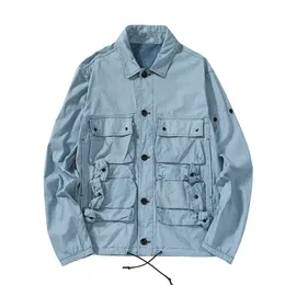 Herrenbekleidung Oberbekleidung Mäntel Jacken Türkei Original Blue Dye Technology Stoff Nähen Piano Pocketthin Style Herrenjackeujga