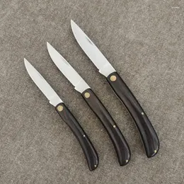 Coltelli 1 pz classico stile europeo manico in legno casa campeggio esterno pieghevole leggero coltello da tasca caccia tattiche di sopravvivenza strumenti