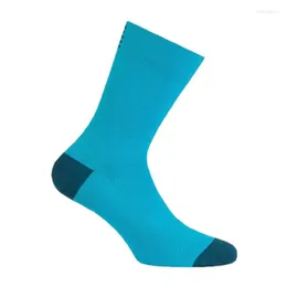 Sports Socks Sky Blue High Quality Professional Brand Sports Breattable Road Bicycle Men and Women Outdoor Racing Cycling