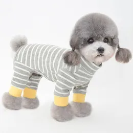 Rompers Cotton Dog Pajamas Jumpsuit Small Dog Clothes Winter Pet Outfits Sleepwear Yorkshire Pomeranian Schnauzer Poodle Dog Clothing