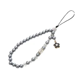 Nya 20st Pearl Mobiltelefonkedjor Charms Small Flower Pendant Mobile Mobiltelefon LANYARD BEADED PENDANT Anti Drop Chain For Women