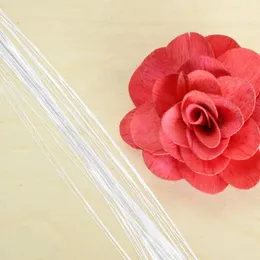 Striscia di avvolgimento per la disposizione dei fiori artificiali in ferro con stelo floreale bianco, per fiori decorativi, per feste di matrimonio, artigianato fai da te