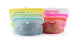 Rod med datumpekare Saver Food Grad Silicone Storage Bag Frukter Packing SelfSealing Bags Pouch 500ML254D3043532