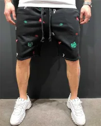 Męskie spodenki Summer Męskie 5 piontów Pitny swobodny luźne spodnie na zewnątrz luźne spodnie męskie trening fitness Kieszenie
