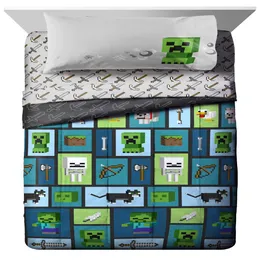 Kids Bed-in-a-Bag Full Bedding Set w Reversible Comforter, Gaming Bedding