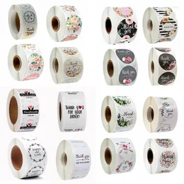 Gift Wrap Sealing Stickers 500Pcs Thank You Love Design Diary Scrapbooking Festival Cards Envelope Decorations Labels