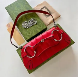 Horsebit 1955 axelväska kvinnor designer toppkvalitet hobo klaff väskor lyxhandväska märke tote klaff baguette underarmväska crossbody väskor julklapp