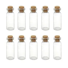 Mini Glass Cork Bottles Jars Wish Mini Vials Bottle for Wedding Wishing Birthday Olelm