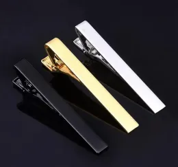 Men Classic Tie Clip Silver Gold Black Necktie Tie Bar Pinch Clips Suitable for Wedding Anniversary Business and Daily Life ZZ