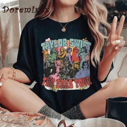 Camiseta feminina kaus wanita musim panas y2k retro atasan lengan pendek modis katun pola harajuku chic 230427