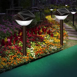 Decorazioni da giardino Lampade solari Luci decorative a LED per esterni Est con paletto per il cortile del prato