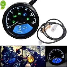 12V Motorrad LCD Digital Tachometer Tachometer Kilometerzähler 12000RPM kmh/mph Messgerät für Motorräder Motorradzubehör