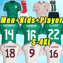 23 24 Mexico Football Jersey Home Away 2023 2024 RAUL CHICHARITO LOZANO DOS SANTOS Football Shirt Kids Kit Women Men Sets Uniforms Fans Player Version Soccer Jersey