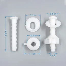 Toilet Seat Covers Repair Screws Kit Bolts Bathroom Bottom Fitting Hinges Pairs Plastic Replacement