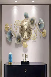 Metal silencioso relógios de parede mecanismo sala estar decoração incomum luxo dourado digital relógio parede design moderno casa horloge h2201306192