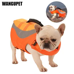 Vests Summer Pet Dog Life Jacket Reflective Breathable French Bulldog Swimming Suit Medium Small Dogs Safety Vest Surfing Dog Clothes