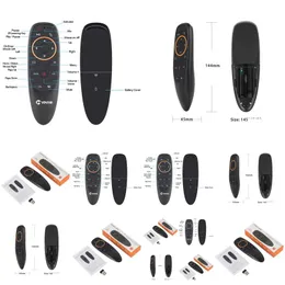 Keyboards G10 Air Mouse Wireless Mini Kyeboard With Axis Gyroscope Voice Remote Control Ir Learning For Tv Box Smart Drop Delivery Com Dhaur