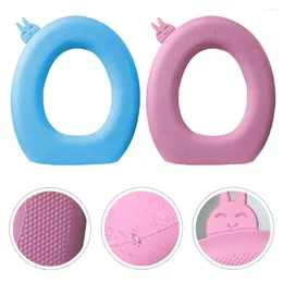 Крышка сиденья туалета 2pcs Cartoon Pad Portable Mate Cover для ванной комнаты El Home Winter