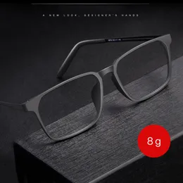 Solglasögon ramar GMEI Optiska glasögonram för män och kvinnor 8878 Flexibla ben med TR90 -plastfrontfälgglasögon.