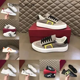 Feragamo Sports Sports Luxury Mens Designer Trainers S High Casual Quality Fashion Party Sapatos Sênis Shoes confortáveis Couro de fundo K6DT CA5O