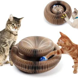 Oyuncaklar Oluklu Kağıt Sihirli Organ Kedi Kırpma Tahtası Etkileşimli Kedi Oyuncak Kazan Keden Öğütme Pençe Pençe Oyuncakları Kedi Top