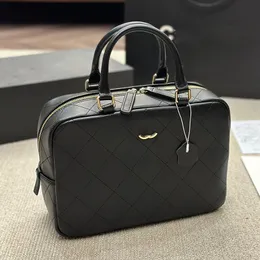 Marca francesa de luxo mulheres designer sacola famosa letra dupla moda senhoras bolsa clássico diamante treliça alta qualidade senhora genuíno couro embreagem sacos