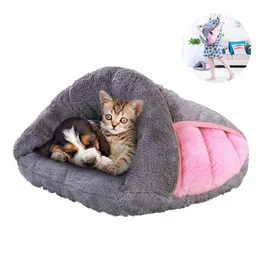 Carrier Cat Cave Bed, Fleece House Cat Sleeping Bag, Dog Bed Mat Kitten House Cushion Nest Pet Products For Puppy