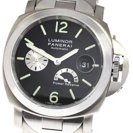 Watch Designer Mens Paneraiis Luminor Pam00124 Power Reserve Black Dial Automatic Men's Luxury Full Stainless steel Waterproof Wristwatches