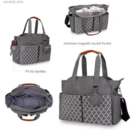 Diaper Bags Mommy Bag 10 Piece Set Parent Child Nappy Organizer Outdoor Travel Multi Use Diaper Bag Backpack Bolsas De Compra Sac A Langer Q231127