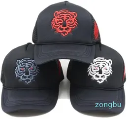 Bola bonés verão masculino malha boné de beisebol esporte 3d tigre snapback para mulheres unisex hip hop respirável net trucker bone gorras