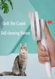 Cat Brush Pet Comb Hår tar bort hundhårkam för katthund Grooming Hair Cleaner Cleaning Beauty Slicker Brush Pet Supplies FY3800 8810738
